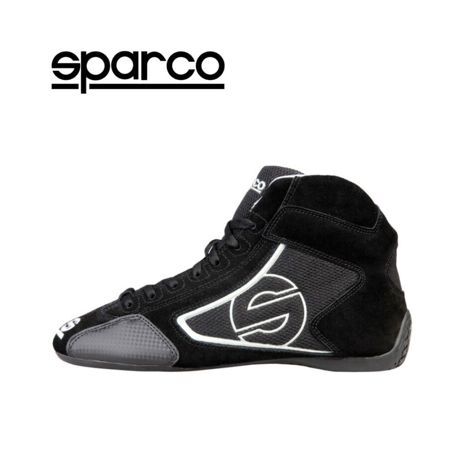 Sparco Yas-Mid Black Racing Shoes Sneakers in Suede
