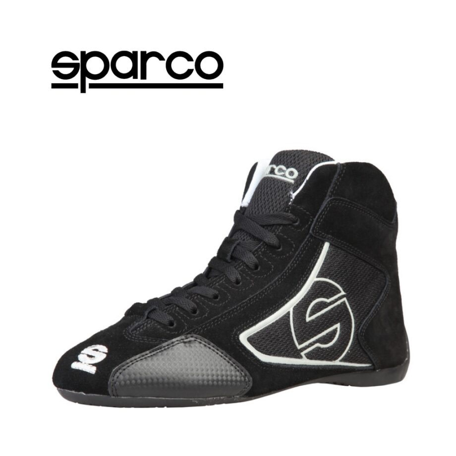 Sparco Yas-Mid Black Racing Shoes Sneakers in Suede