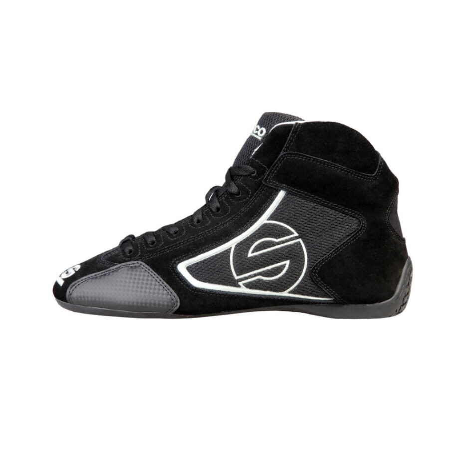 Sparco Yas-Mid Black Racing Shoes Sneakers in Suede