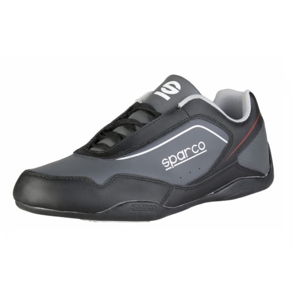 Sparco Shoes Jerez Black/Grey Shoes Sneakers Picture2: Designed for ultimate street durability and performance, Sparco Jerez Black/Grey Shoes is what you’d expect in a competition driving shoes. That is why these shoes/boots feature a thin sole for maximum pedal feel and control. The sole continues up the heel's back to provide a smooth and stable pivoting point for heel-toe shifting. Comfortable shoes/boots that can be used for everyday car and motorbike driving, touring, racing, karting and even sim racing.