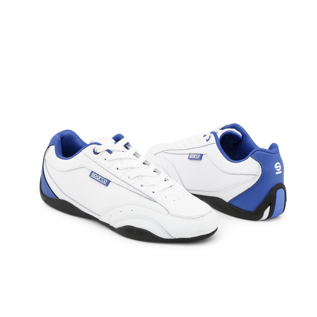 Sparco Zandvoort White/Blue Shoes Sneakers » Sparco Fashion AU|NZ