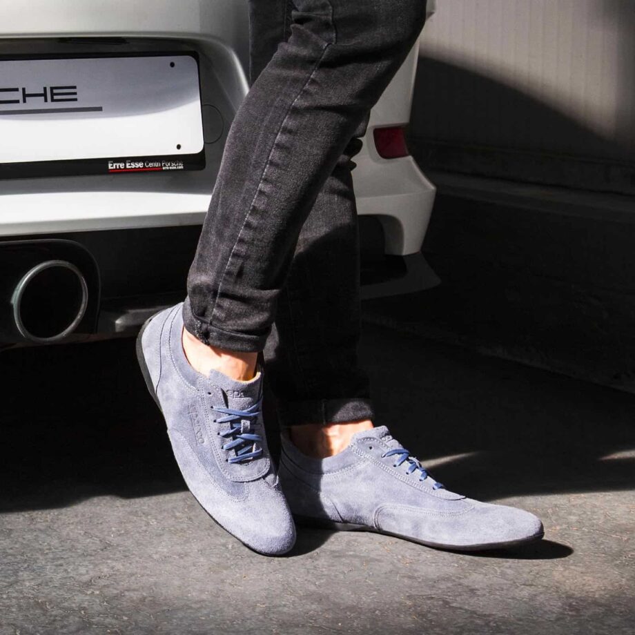 Sparco Men's Imola GP CAM Blue Suede Shoes