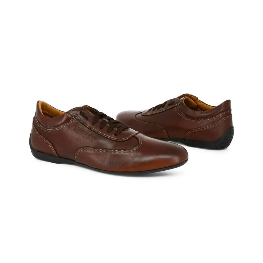 Sparco Imola-GP Brown Shoes Sneakers in Leather