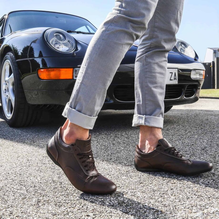 Sparco Imola-GP Brown Shoes Sneakers in Leather