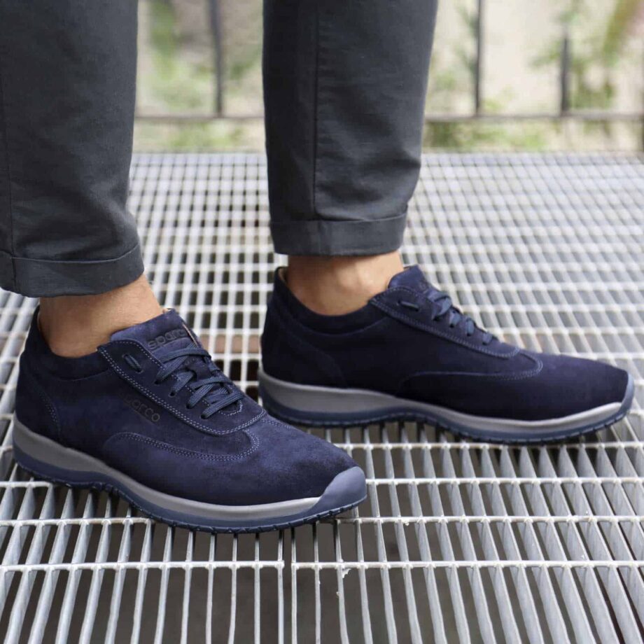 Sparco Imola-GP1 Blue Shoes Sneakers in Suede