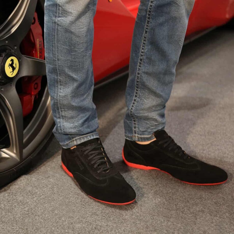Sparco Imola-GPC Black Shoes Sneakers in Suede