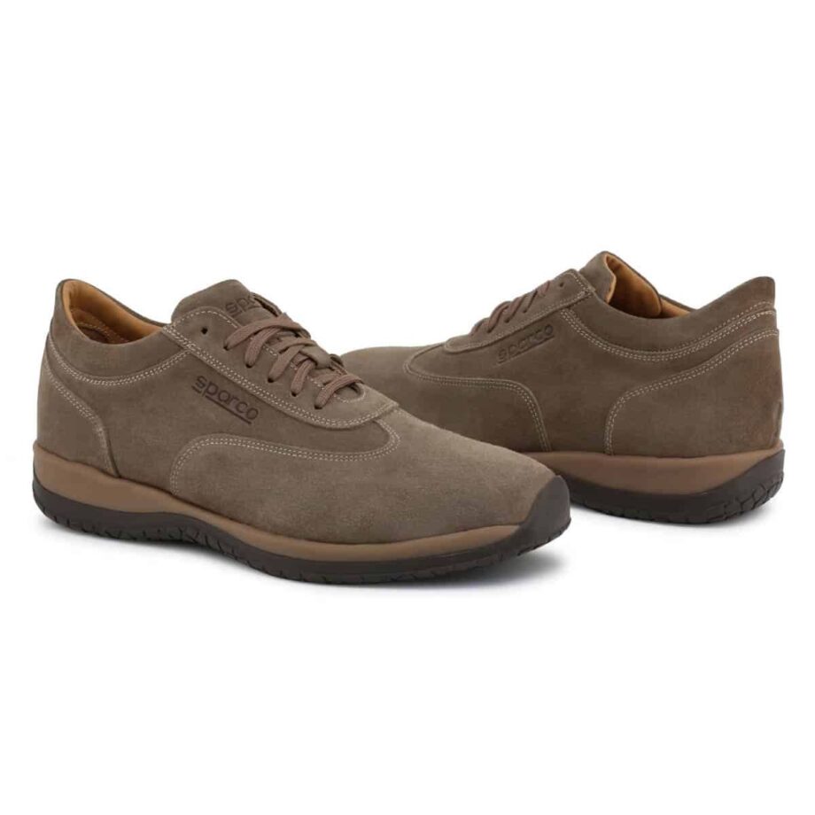 Sparco Imola-GP1 Brown Shoes Sneakers in Suede