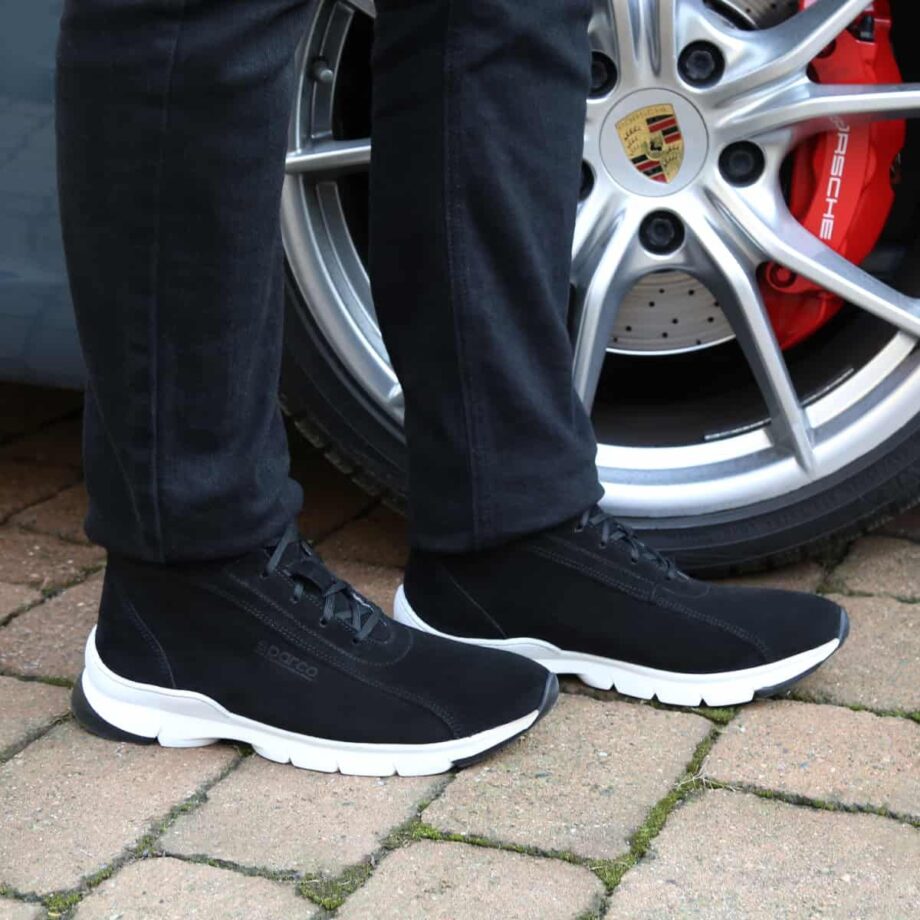Sparco Monza-Lesmo Black Shoes Sneakers in Suede