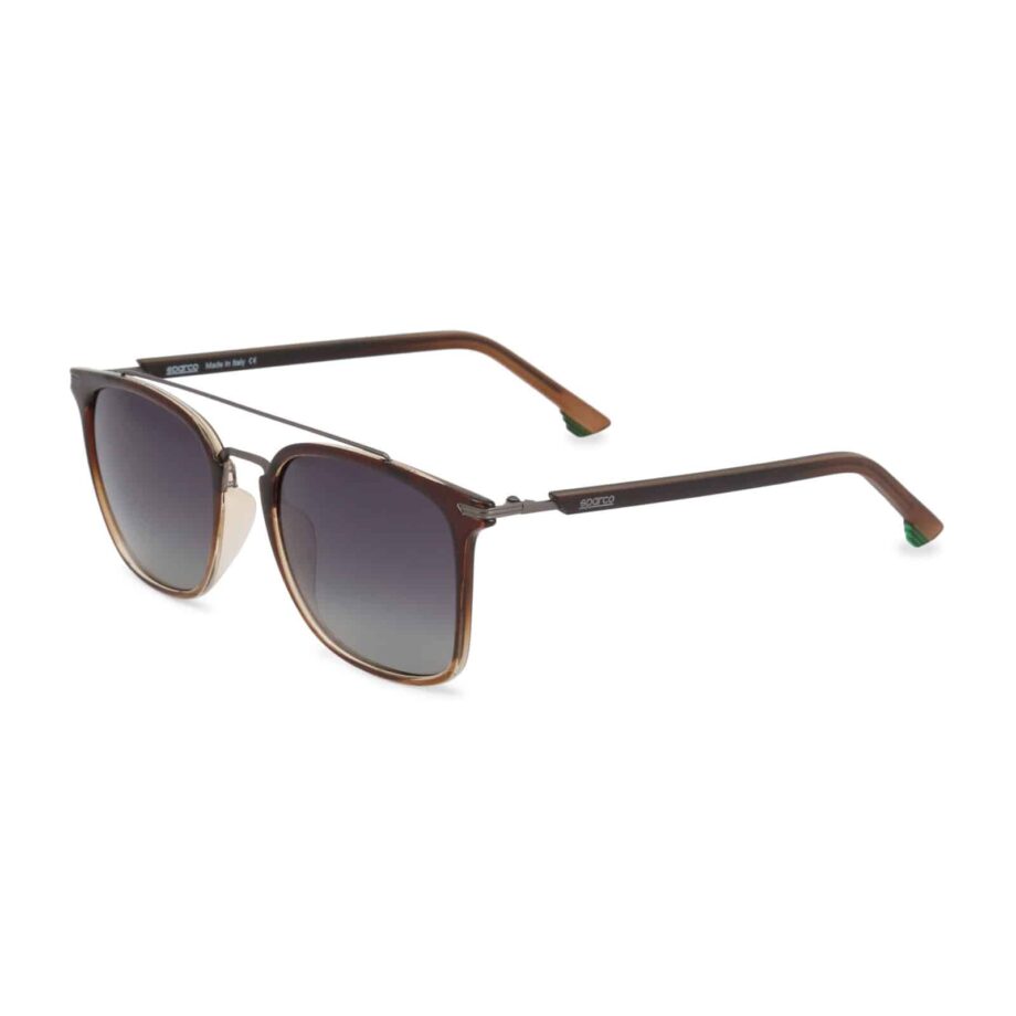Sparco Podium Brown Sunglasses with Black Tint Lenses