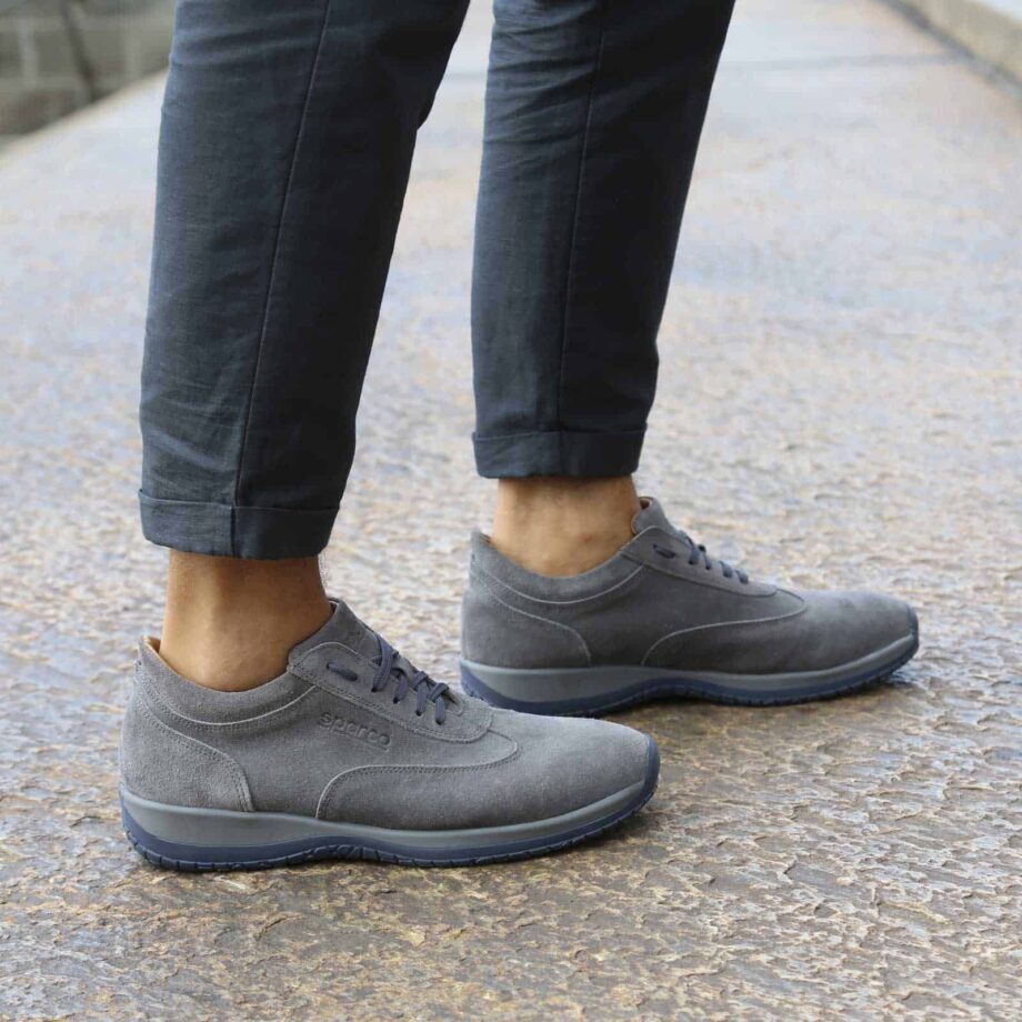 Sparco Imola-GP1 Grey Shoes Sneakers in Suede