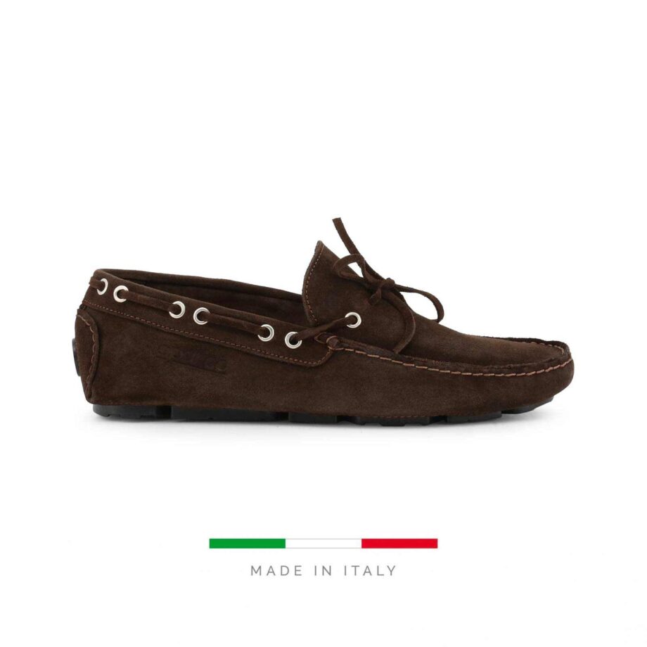 Sparco Magny-Cours-GP1 Brown Shoes Moccasins in Suede