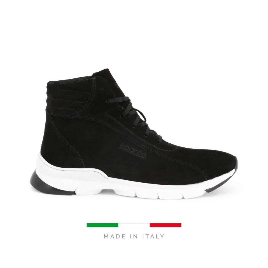 Sparco Monza-Lesmo Black Shoes Sneakers in Suede