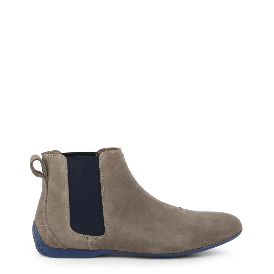 Sparco Misano Taupe Blue Shoes Ankle Boots in Suede