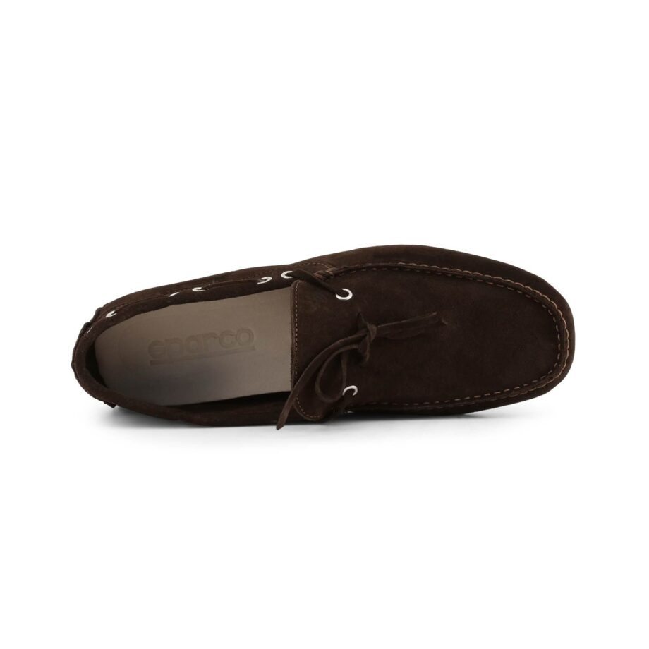 Sparco Magny-Cours-GP1 Brown Shoes Moccasins in Suede