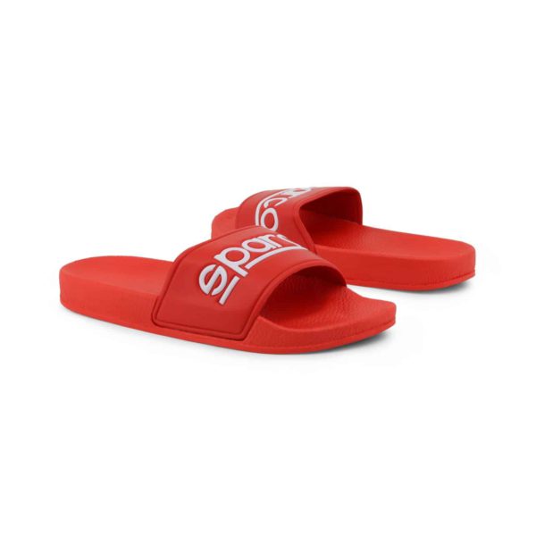 Sparco Slippers Fortaleza Red Flip Flops Picture2: Sparco Fortaleza Red Flip Flops can be used casually and will be a perfect companion as you go about your busy life or during sports/racing events.