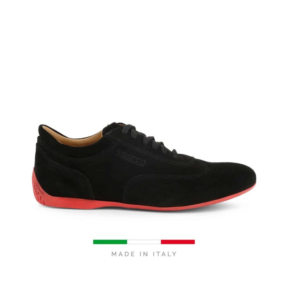 Sparco Imola-GPC Black Shoes Sneakers in Suede
