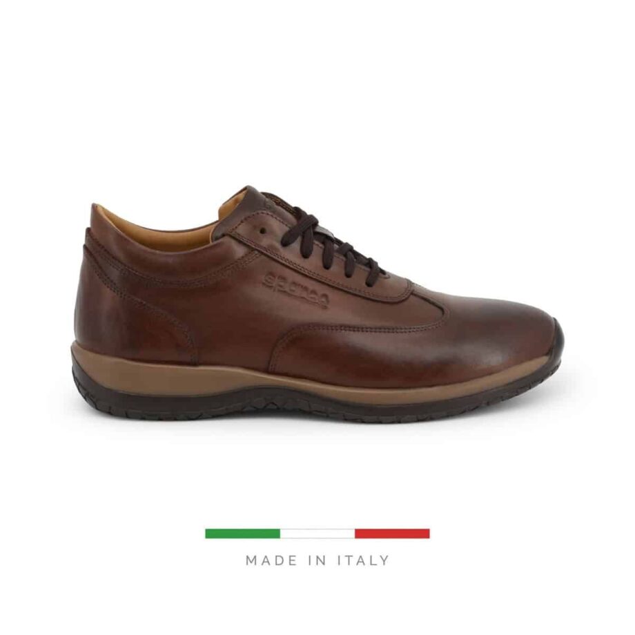 Sparco Imola-GP1 Brown Shoes Sneakers in Leather