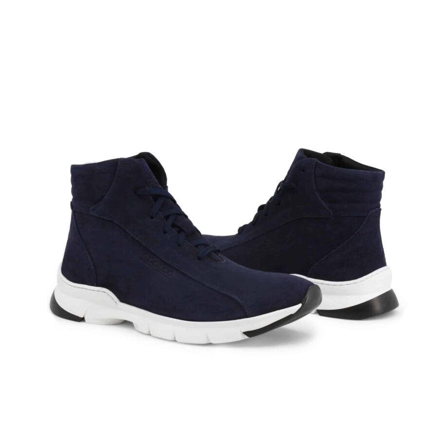 Sparco Monza-Lesmo Blue Shoes Sneakers in Suede
