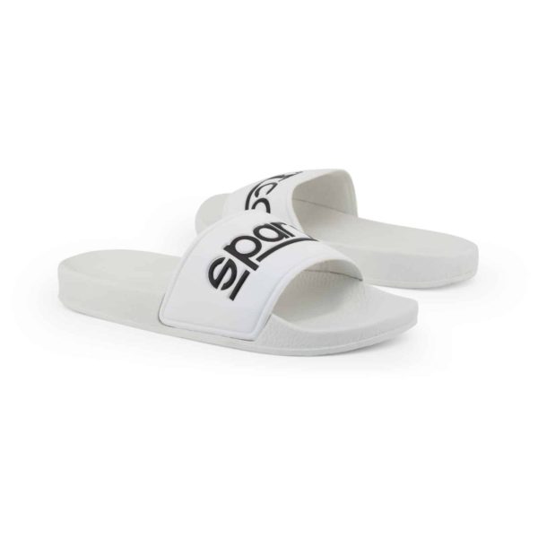 Sparco Slippers Fortaleza White Flip Flops Picture2: Sparco Fortaleza White Flip Flops can be used casually and will be a perfect companion as you go about your busy life or during sports/racing events.