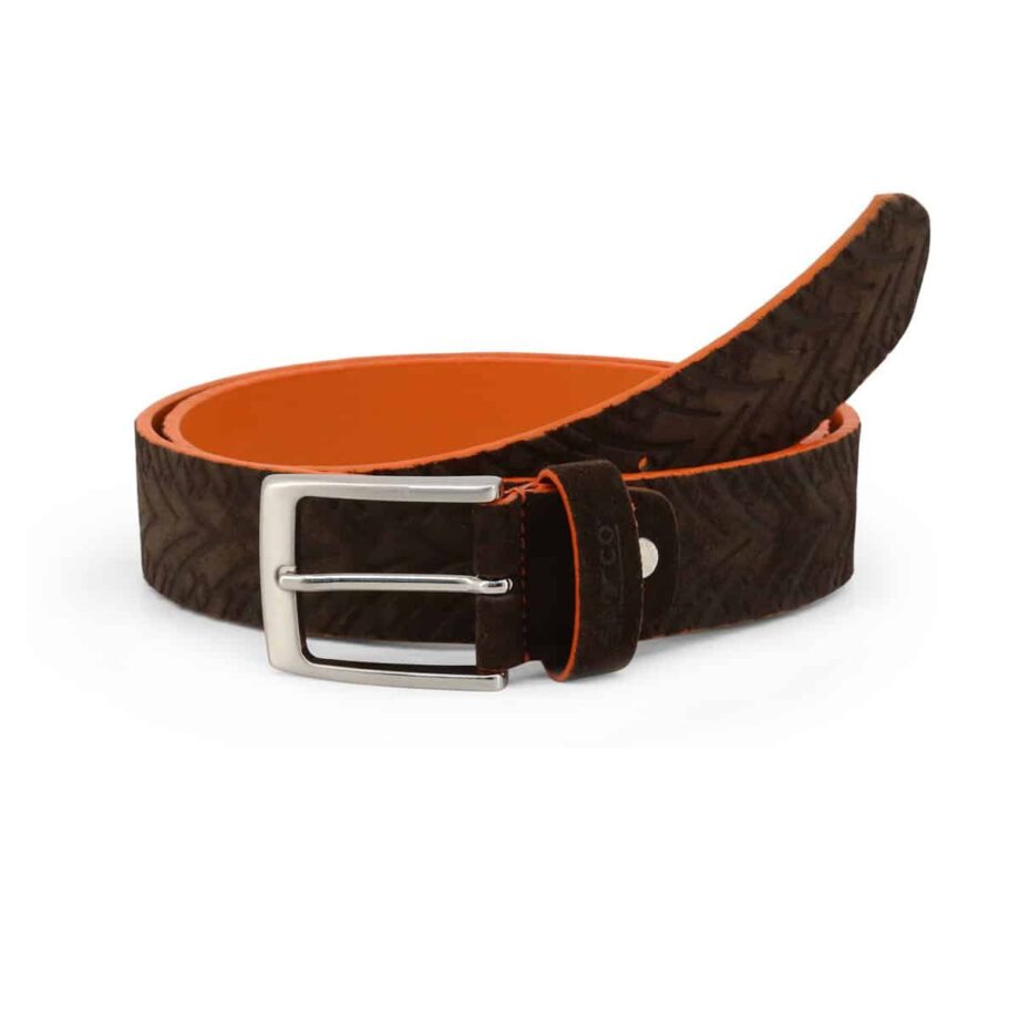 Sparco Maranello Brown Belt in Suede