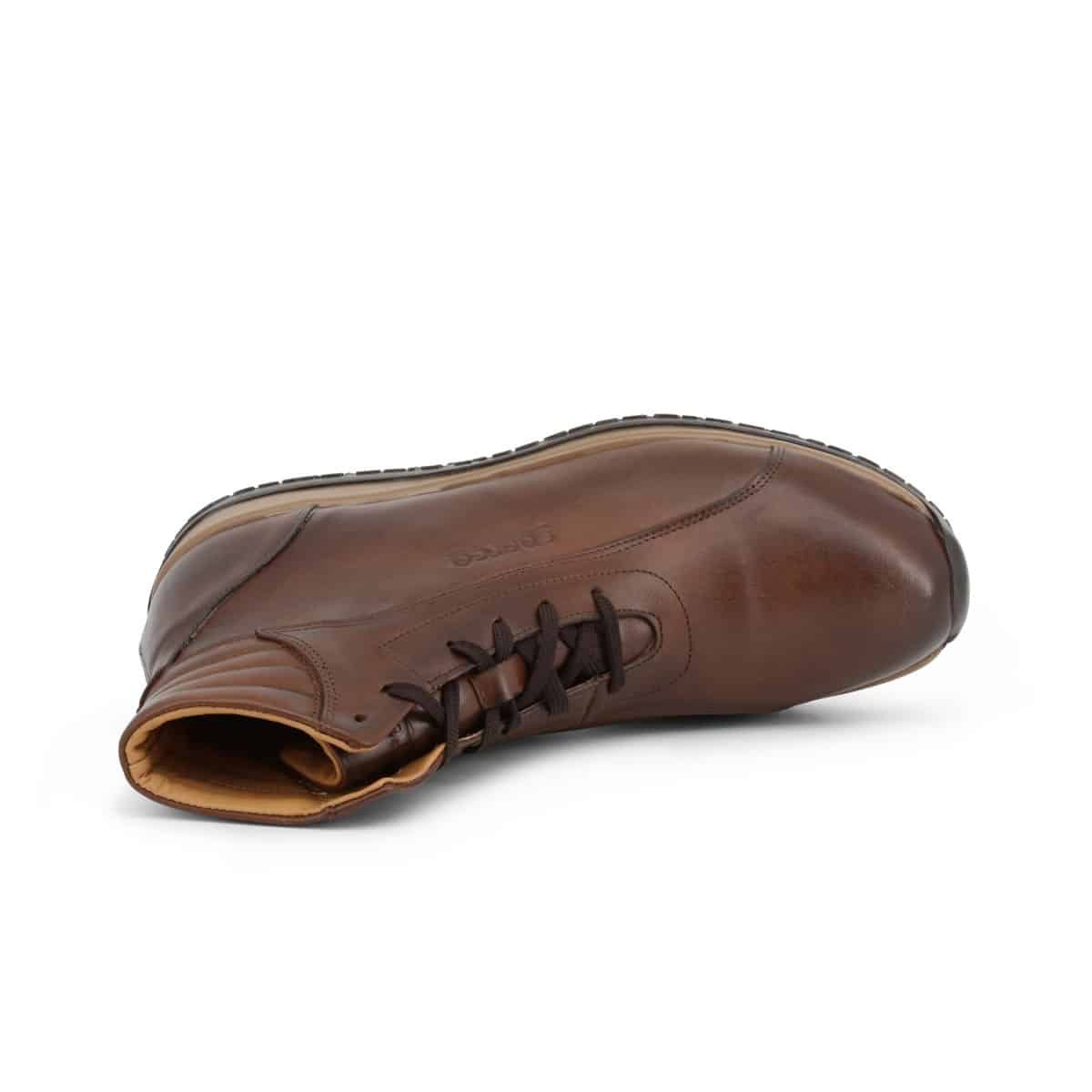Sparco Monza-GP1 Brown Shoes Sneakers in Leather » Sparco Fashion AU|NZ