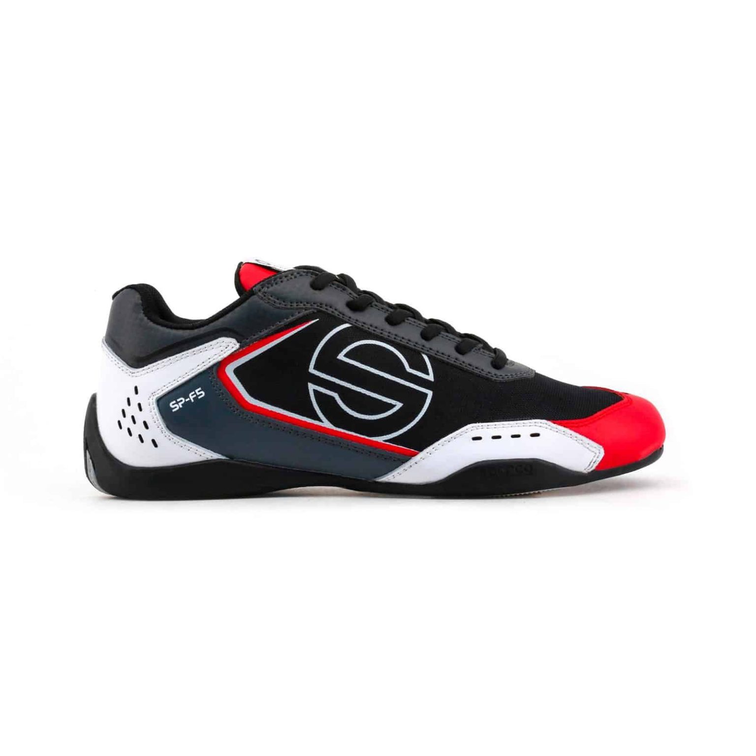 Sparco SP-F5 White/Black/Red Shoes Sneakers in Leather » Sparco Fashion ...