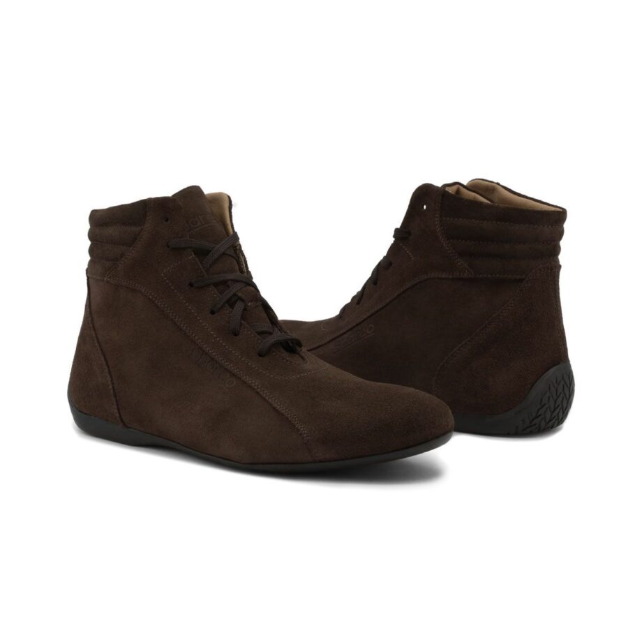 Sparco Monza-GP Brown Shoes Sneakers in Suede