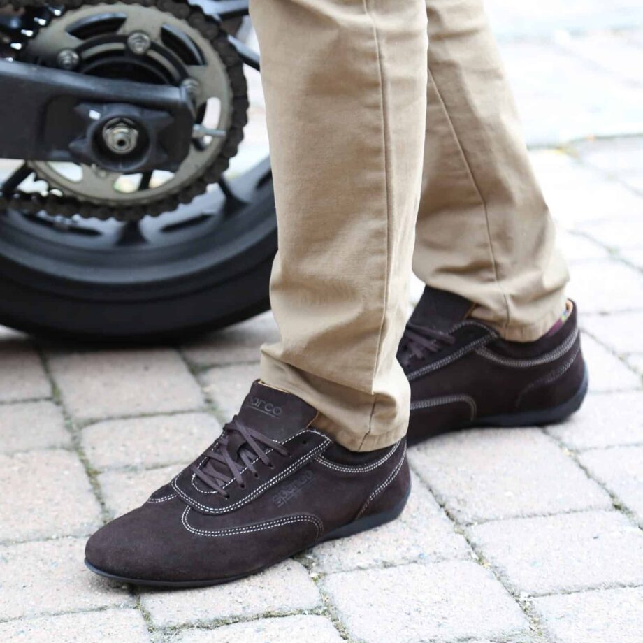 Sparco Imola-GP Brown Shoes Sneakers in Suede