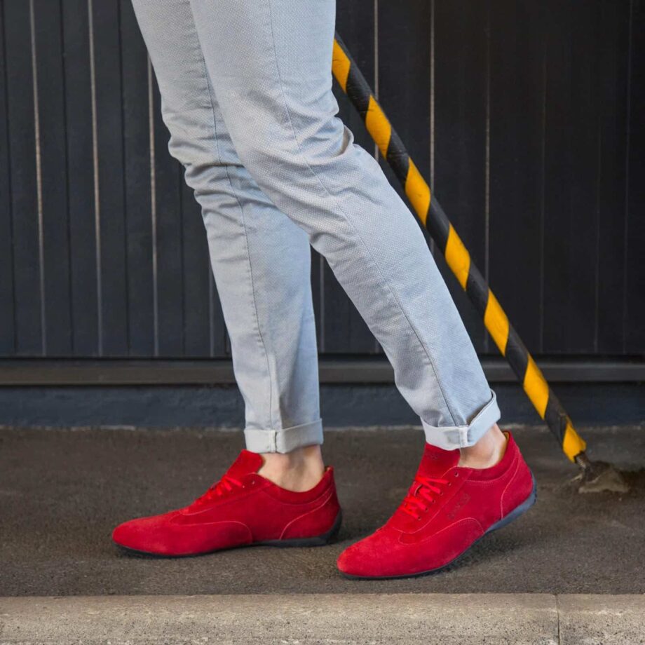 Sparco Imola-GP Red Shoes Sneakers in Suede