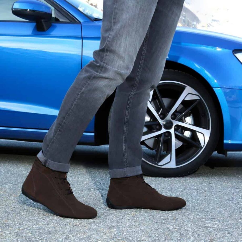 Sparco Monza-GP Brown Shoes Sneakers in Suede
