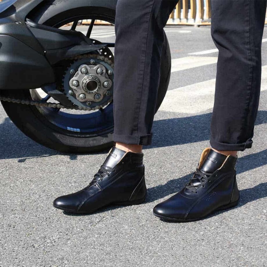Sparco Monza-GP Black Shoes Sneakers in Leather