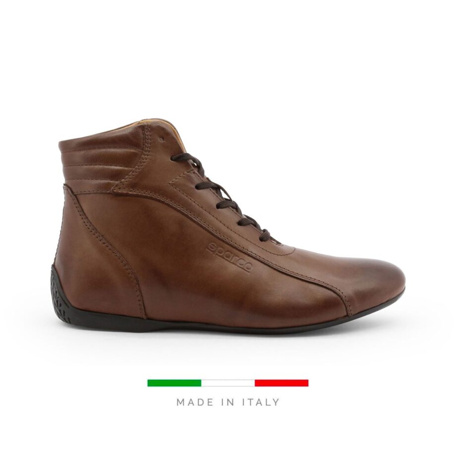 Sparco Monza-GP Brown Shoes Sneakers in Leather