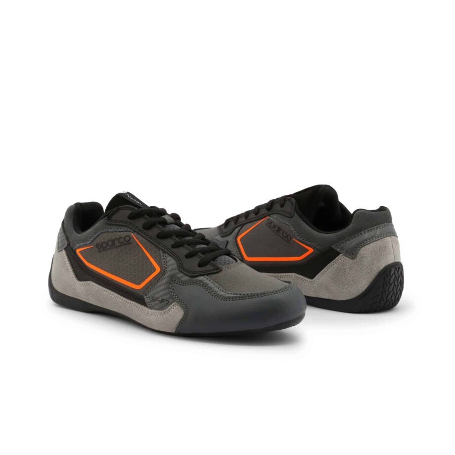 Sparco SP-F7 Grey/Fluorescent Orange Shoes Sneakers