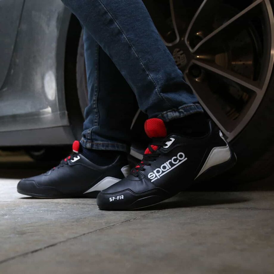 Sparco SP-F12 Black Shoes Sneakers for Men and Women (Unisex)