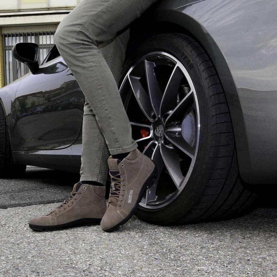 Sparco Palagio Brown Shoes Sneakers in Suede