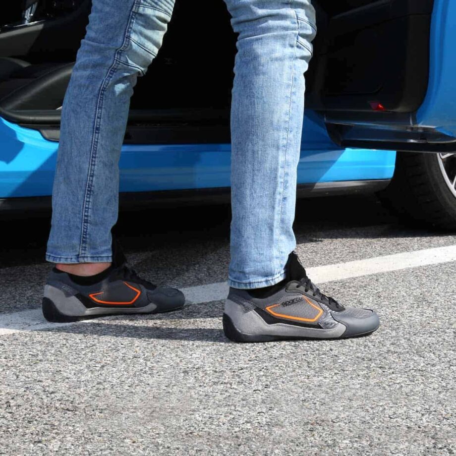 Sparco SP-F7 Grey/Fluorescent Orange Shoes Sneakers