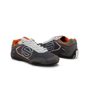Sparco SP-F5 Grey/Orange Shoes Sneakers Picture3: Designed for ultimate street durability and performance, Sparco SP-F5 Grey/Orange Shoes is what you’d expect in a competition driving shoes. That is why these shoes/boots feature a thin sole for maximum pedal feel and control. The sole continues up the heel's back to provide a smooth and stable pivoting point for heel-toe shifting. Comfortable shoes/boots that can be used for everyday car and motorbike driving, touring, racing, karting and even sim racing.